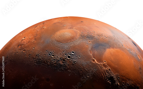 mars close up, isolated