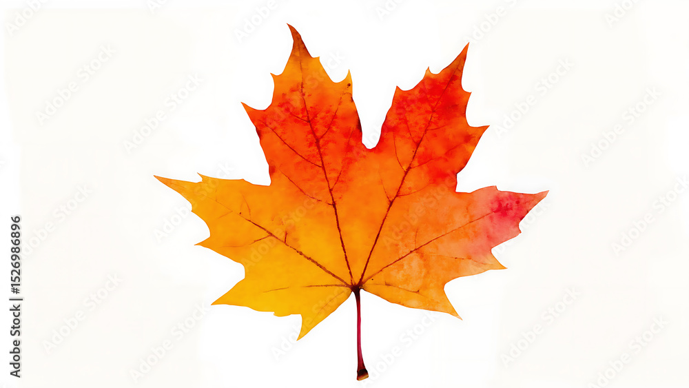 Single Autumn Maple Leaf Single Autumn Maple Leaf