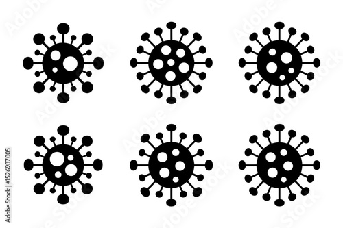 Coronavirus covid virus pandemic vector illustration