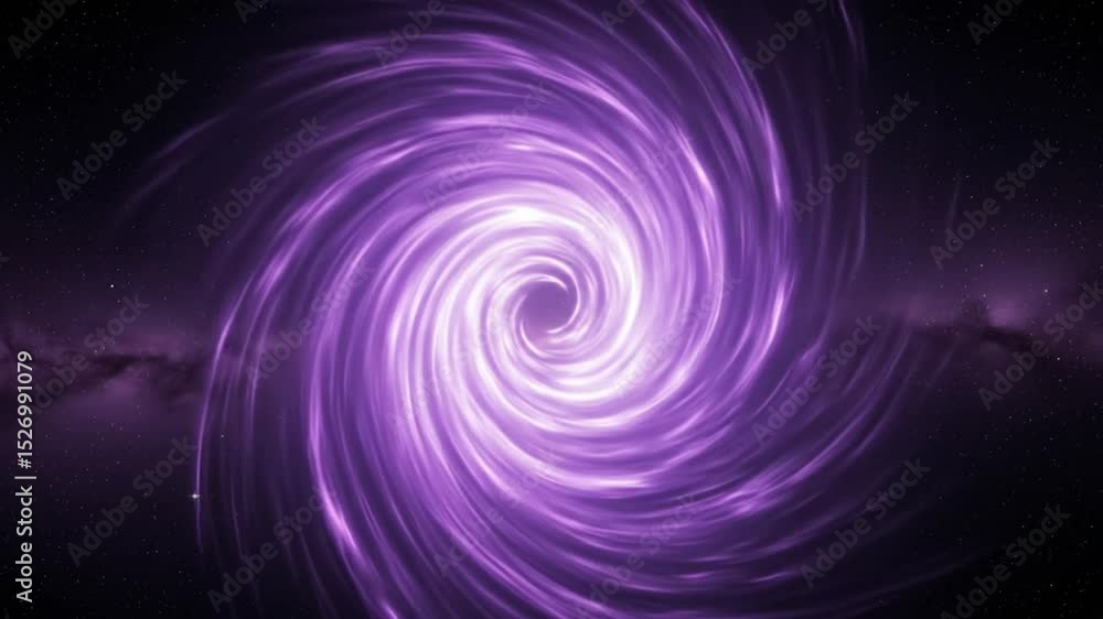Purple swirling vortex in deep space Purple swirling vortex in deep space