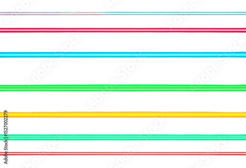 Colorful neon lights background abstract design glowing vibrant pattern on transparent background