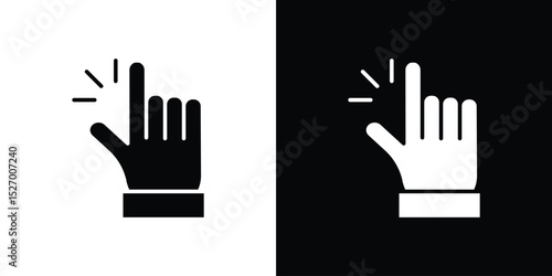 Easy icon in flat version on black and white background