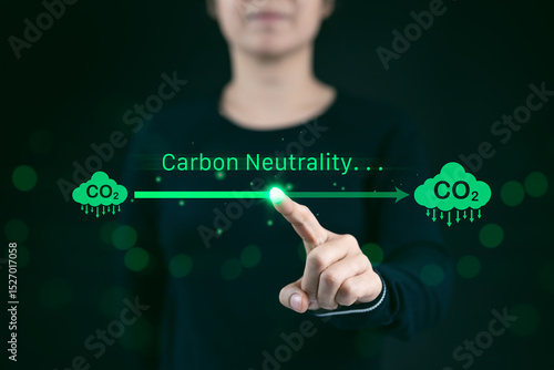 Foto Carbon neutrality concept
