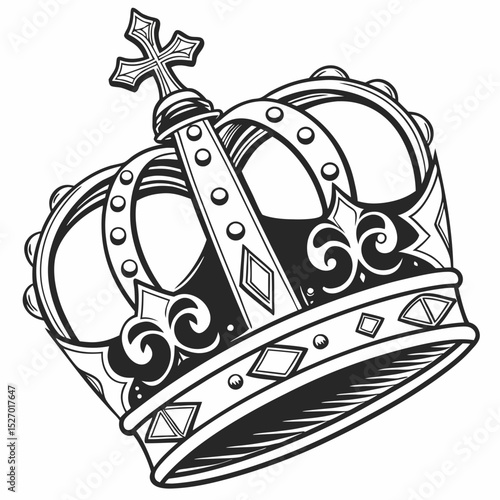 king crown vector illustration