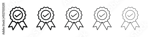 Accreditation icon vector collection. EPS 10