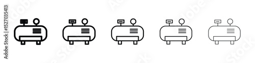 Air compressor icon vector collection. EPS 10