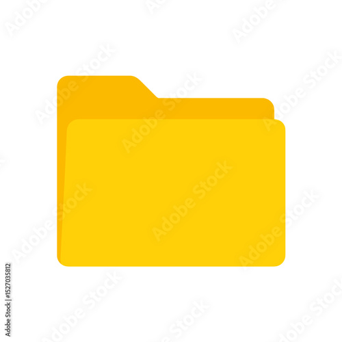 Yellow folder representing organizing documents and data storage