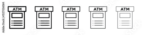 Atm icon vector collection. EPS 10