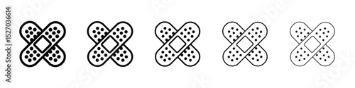 Band aid icon vector collection. EPS 10