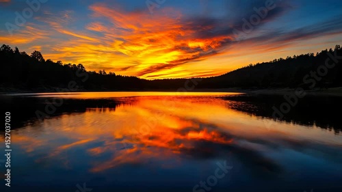 Wallpaper Mural Mountain Lake Sunset Cinematic Video Torontodigital.ca