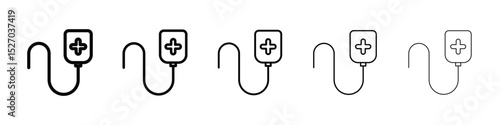 Blood transfusion icon vector collection. EPS 10