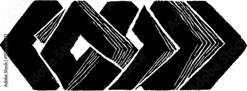 Neo folk art harlequin diamond design for decorative prints and cards