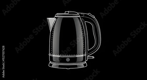 Electric Kettle Outline