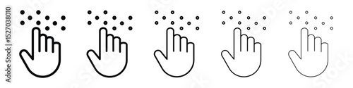 Braille icon vector collection. EPS 10