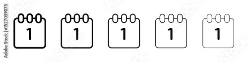 Calendar day icon vector collection. EPS 10