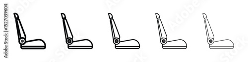 Car seat icon vector collection. EPS 10