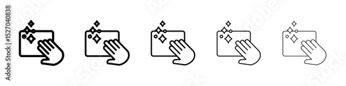Clean icon vector collection. EPS 10