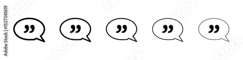 Comment quote icon vector collection. EPS 10