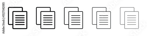 Copy icon vector collection. EPS 10