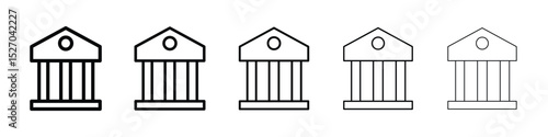 Court icon vector collection. EPS 10