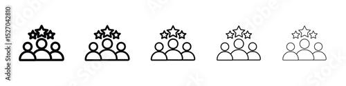 Customer loyalty icon vector collection. EPS 10
