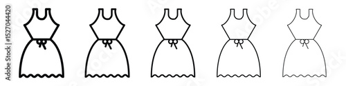 Dress icon vector collection. EPS 10