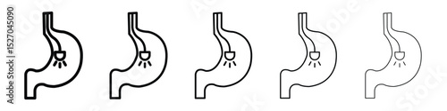 Endoscopy icon vector collection. EPS 10