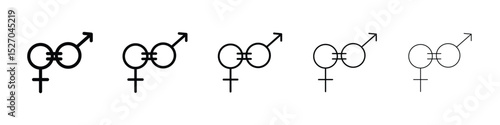 Equality icon vector collection. EPS 10