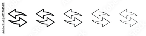 Exchange icon vector collection. EPS 10