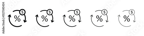 Exchange rate icon vector collection. EPS 10