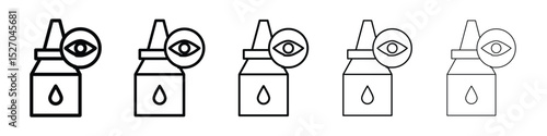 eye drop icon vector collection. EPS 10