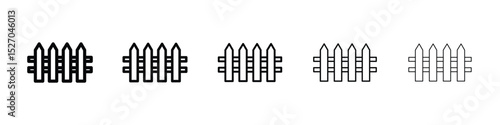 Fence icon vector collection. EPS 10