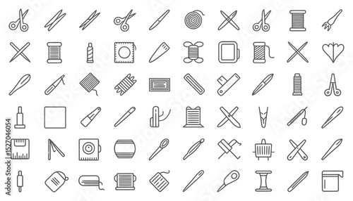 Hand-drawn vector icons: a seamless collection of alphabet letters, musical notes, medical symbols, and construction tools perfect for web and art design