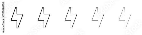 Flash icon vector collection. EPS 10