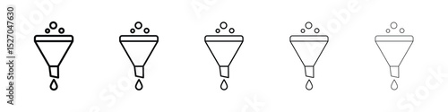 Funnel icon vector collection. EPS 10