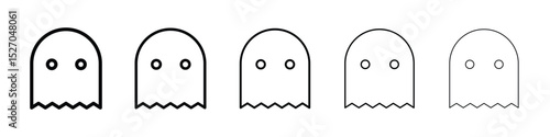 Ghost icon vector collection. EPS 10