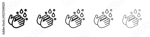 Handwashing icon vector collection. EPS 10