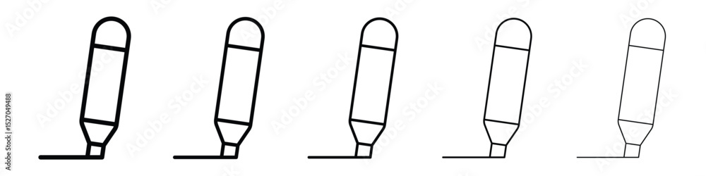 Highlighter icon vector collection. EPS 10