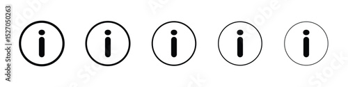 Info icon vector collection. EPS 10