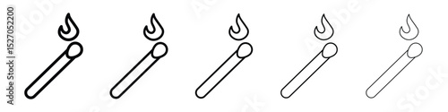 Matches icon vector collection. EPS 10
