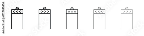 Metal detector icon vector collection. EPS 10
