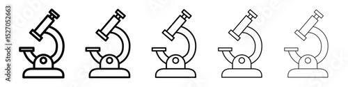 Microscope icon vector collection. EPS 10