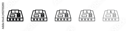 Money counting machine icon vector collection. EPS 10