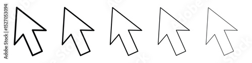 Mouse pointer icon vector collection. EPS 10