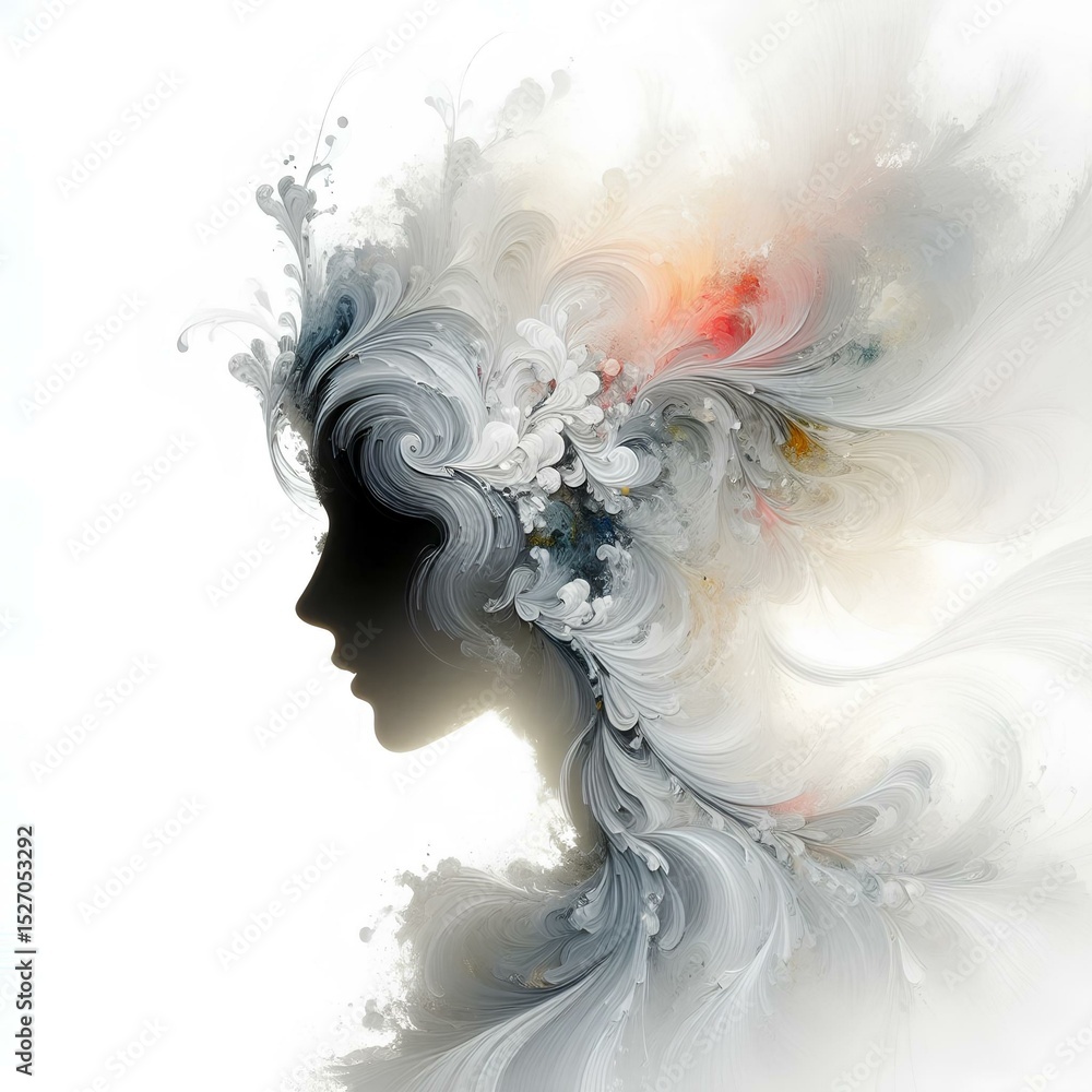 Fototapeta premium Beautiful girl art work
