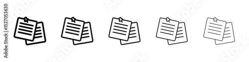 Note sticky icon vector collection. EPS 10