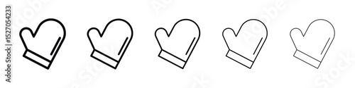 Oven mitt icon