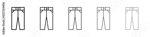 Pants icon vector collection. EPS 10