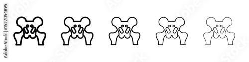 Pelvis icon vector collection. EPS 10