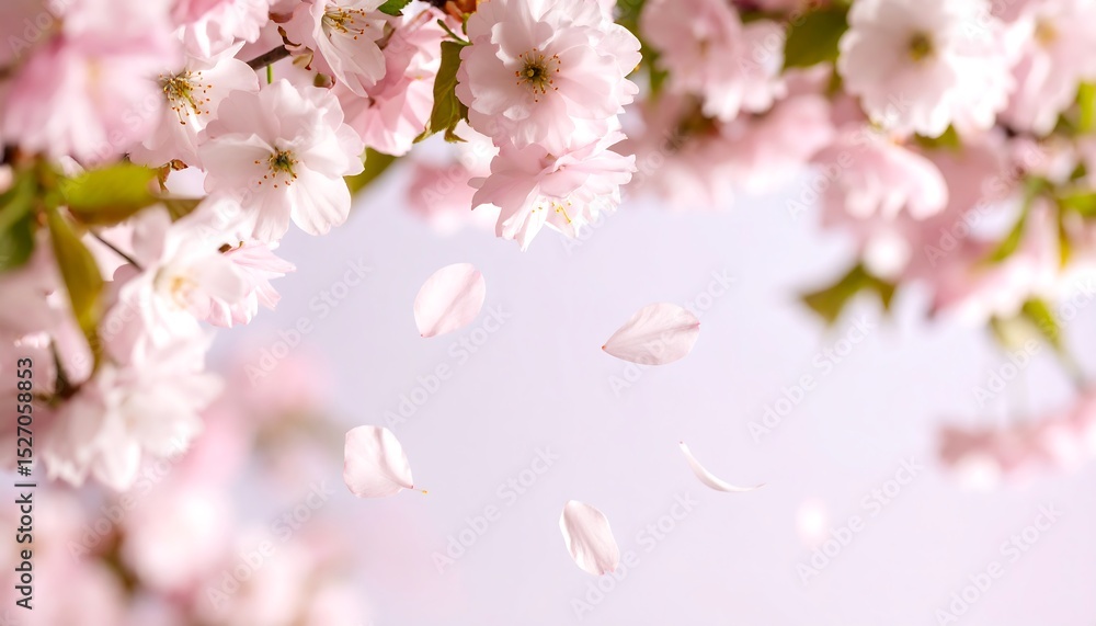 Obraz premium Delicate pink cherry blossoms (1)